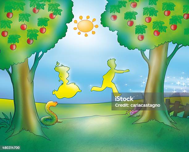 Man And Woman Running Stock Illustration - Download Image Now - Gingerbread Man, 2015, Adult