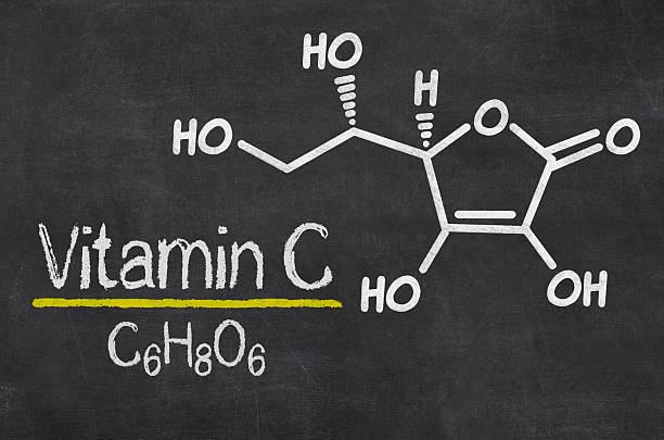 istock Blackboard with the chemical formula of Vitamin C 480322342