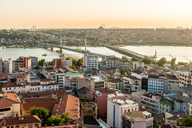 istock Istanbul aerial view at sunset 480327140