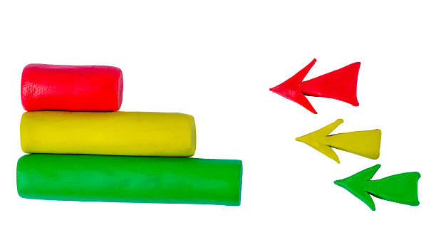 istock Arrows and bars made out of plasticine 480330246
