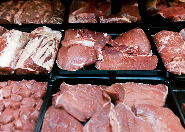 istock raw red meat at butcher's counter 480333079