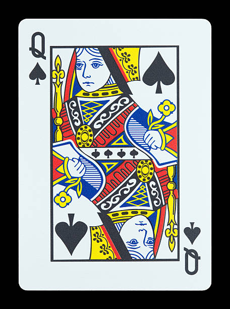 Queen Of Spades Stock Photo - Download Image Now - Queen Card