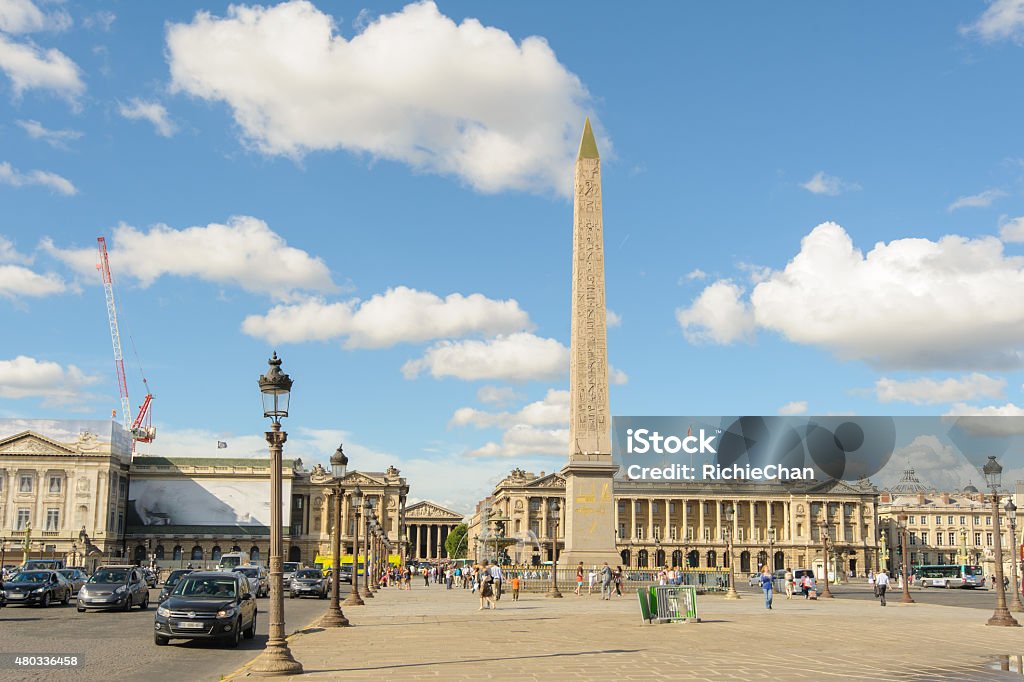 Luxor obelisk Luxor obelisk in Place de la Concorde in Paris Place de la Concorde Stock Photo