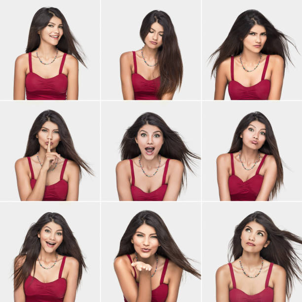 istock Young woman making facial expressions 480338612