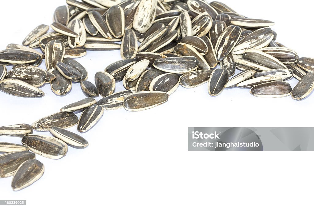 Sunflower seeds isolated on white background Agriculture Stock Photo