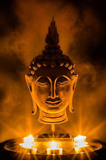 Golden Buddha stock photo