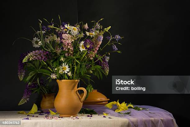 Bouquet Of Wildflowers Stock Photo - Download Image Now - 2015, Arrangement, Beauty In Nature