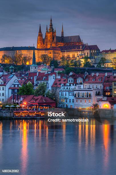 Beautiful And Historic Charles Bridge With Castle In Background Stock Photo - Download Image Now