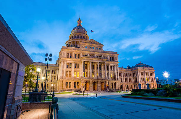 istock Texas State Capitol Building in Austin, TX. at twilight 480342410