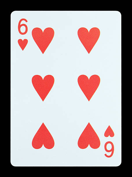 istock Playing cards - Six of hearts 480343073