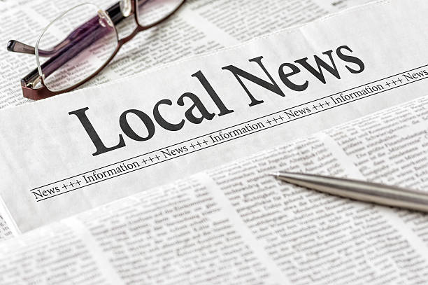 istock Newspaper with the headline Local News 480344540