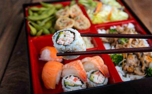 Ultimate Sushi Platter stock photo