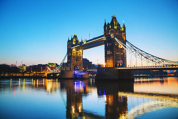 istock Tower bridge in London, Great Britain at sunrise 480350588