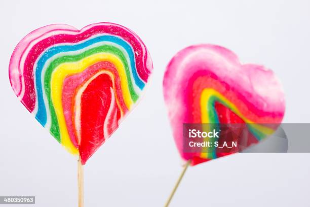 Lollipops - Fotografie stock e altre immagini di Affettuoso - Affettuoso, Amore, Arancione