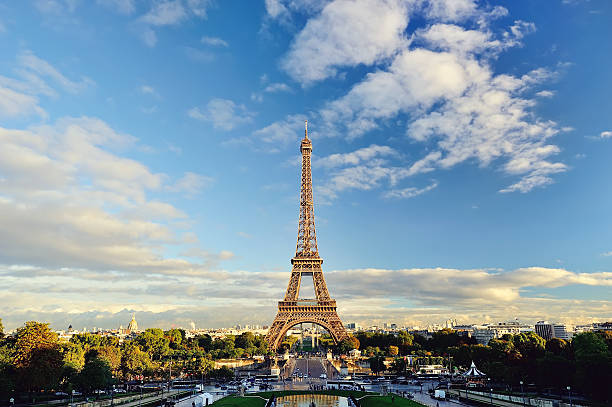 istock Paris - view of the Eiffel Tower from Trocadero Plaza 480355103