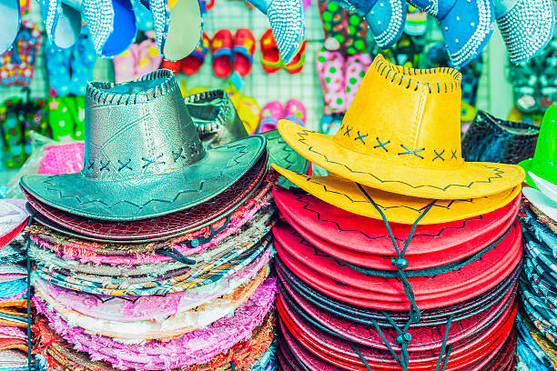 istock Colorful summer hats for sale 480362880