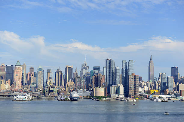 istock Manhattan skyline with Hudson River, New York City 480364160