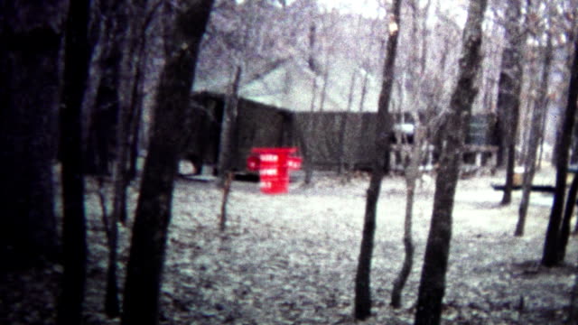 (8mm Vintage) 1974 Secret Government Base Tent Camps