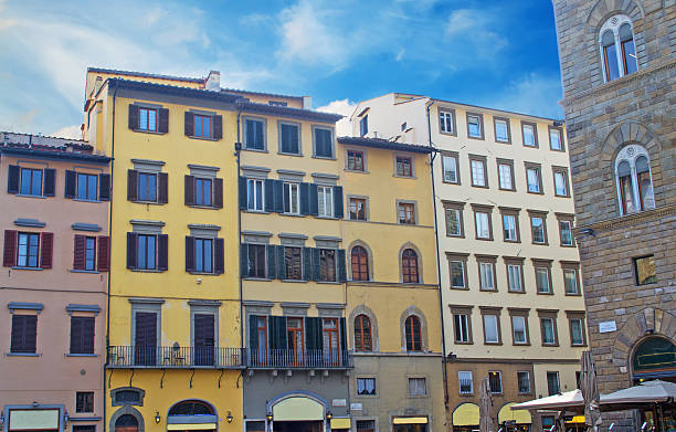 istock old buildings in Piazza della Signoria 480368650