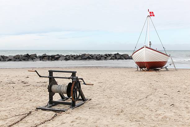 istock Fishing boat in Lonstrup, Denmark 480374050