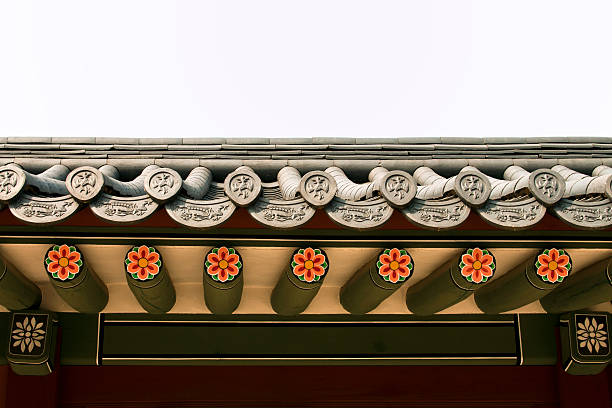 Seoul, Korean traditional architecture, sky, asian roof
