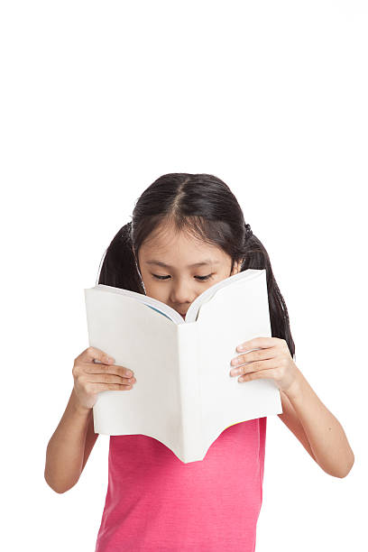 istock Happy little asian girl  read a book 480375430