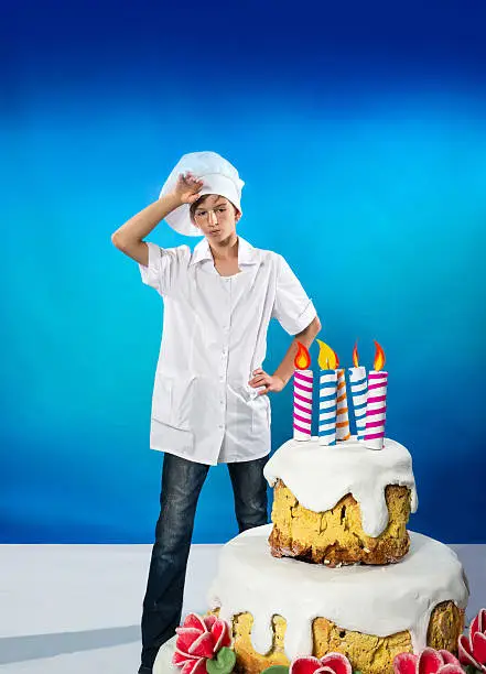 Photo of Confectioner with cake