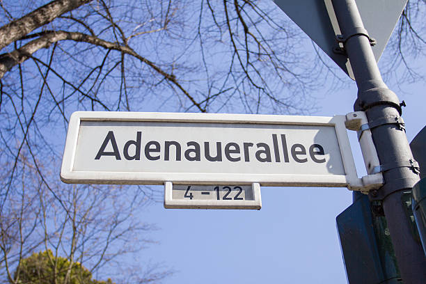 istock famous german adenauerallee street sign in bonn 480377635