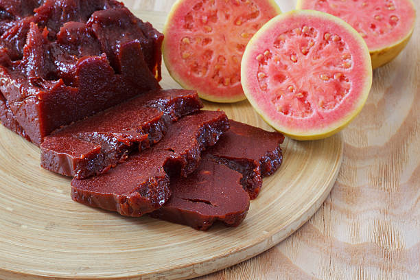 istock Brazilian dessert goiabada with fresh goiaba 480380806