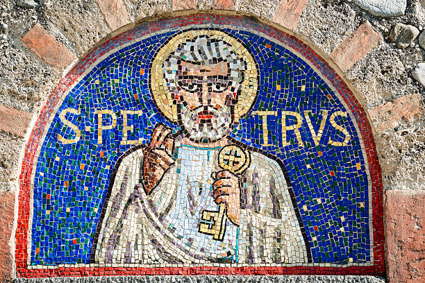 istock Agliate Brianza, mosaic of St. Peter 480381235