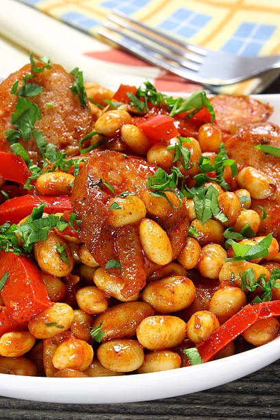 istock Soybeans with paprika and sausage 480385063