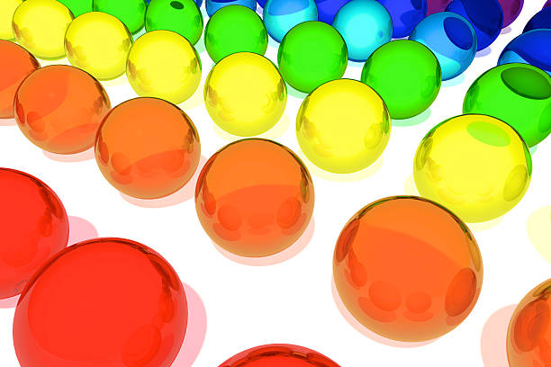 Colorful bubbles stock photo