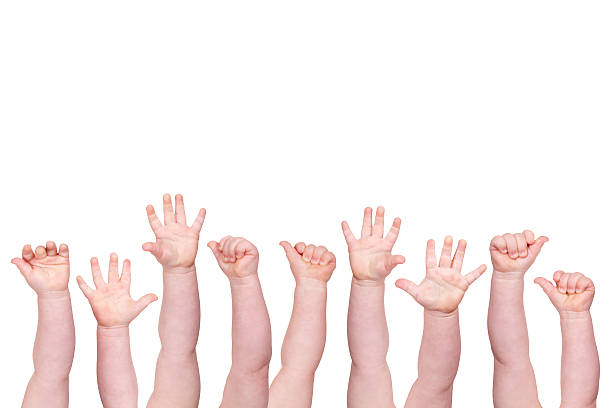 concept of baby hands concept of baby hands hand palm stock pictures, royalty-free photos & images