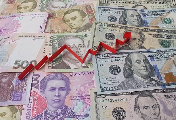 istock Ukrainian hryvnia, dollars and schedule 480390482