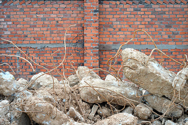 Construction waste stock photo