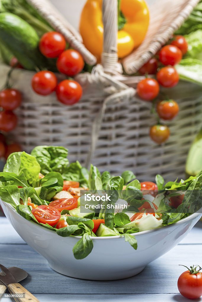 Healthy spring vegetable salad Healthy spring vegetable salad. Appetizer Stock Photo