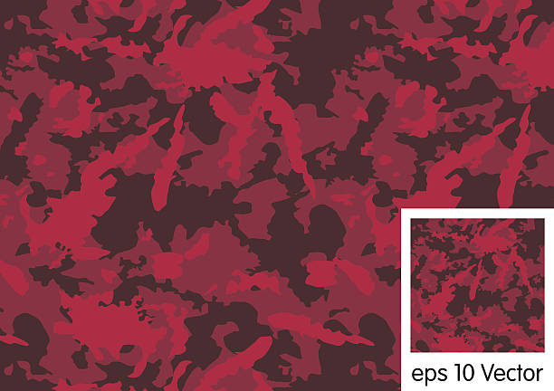 Red camouflage pattern vector Red camouflage pattern vector red camouflage pattern stock illustrations