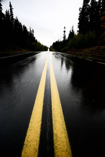 istock Wet Cassiar Highway through Northern British Columbia 480397739
