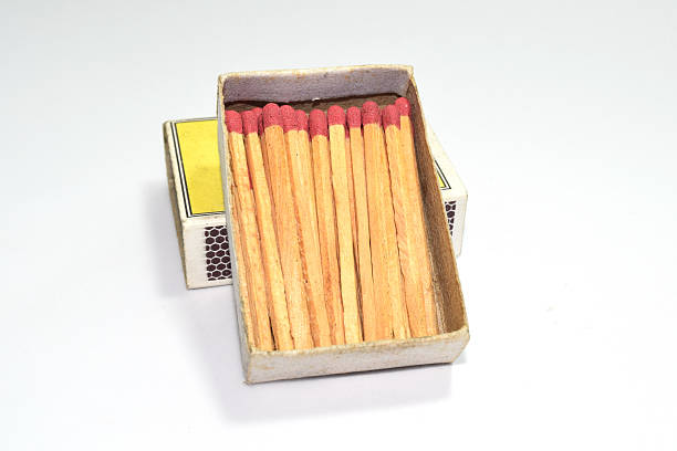 istock The match box and matches isolated on white background 480400260