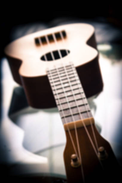 istock Abstract and blur background of Ukulele. 480404106