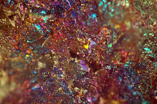 istock Nugget, colour metal. Macro. Extreme closeup 480405141