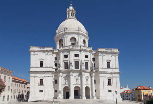 Lisbon, view of Alfam's region and Santa Engrassiya's (Pantheon) church