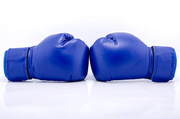 istock pair of blue protective boxing gloves 480406587