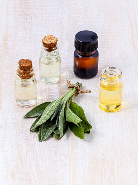 istock Natural Spa Ingredients  sage essential oil for aromatherapy. 480407670