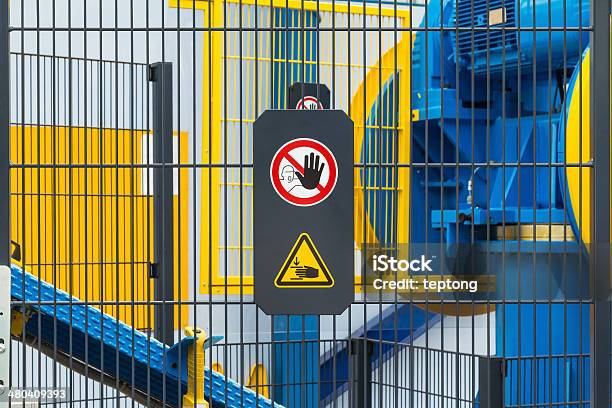 Safety Sign Stock Photo - Download Image Now - Machinery, Safety, Factory