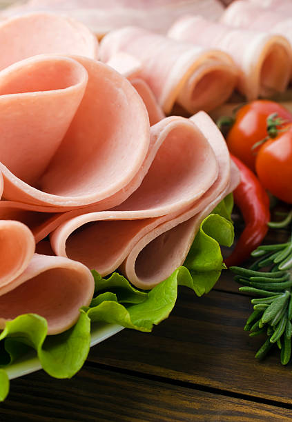 istock Fresh ham slices with lattuce and cherry tomato 480410143