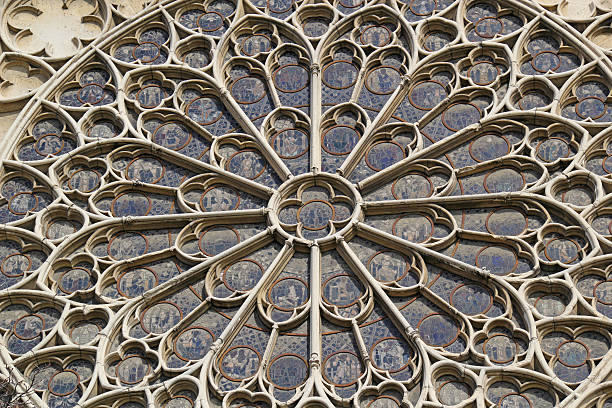 istock Rose window, Notre Dame de Paris Cathedral, France 480420609