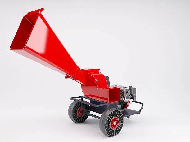 3d render of a garden shredder