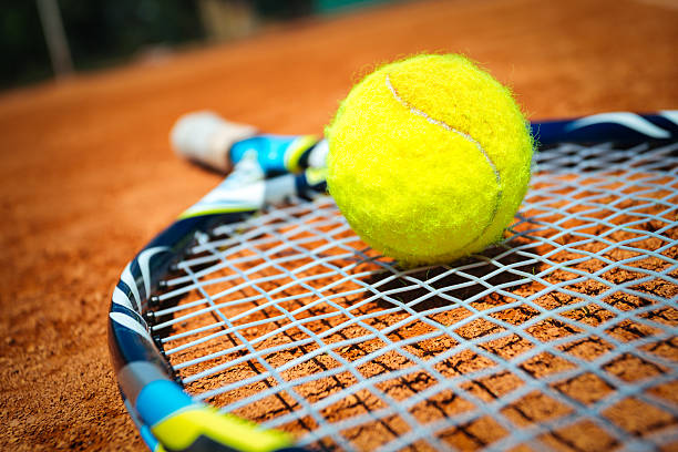 istock Tennis Ball and Racket 480440638