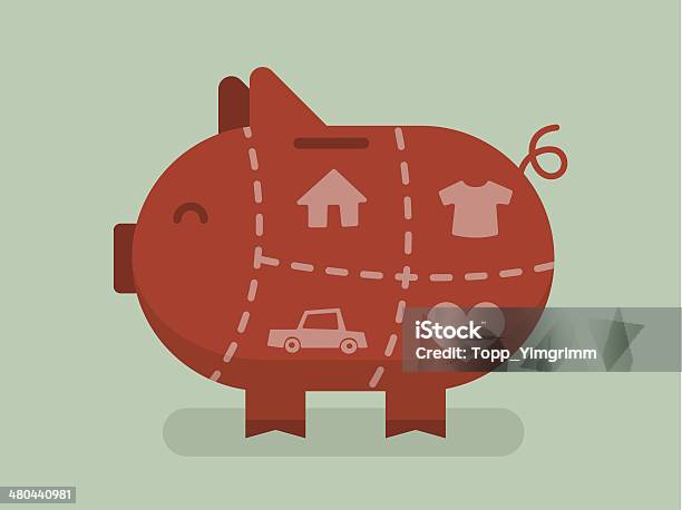 Piggy Bank Stock Illustration - Download Image Now - Banking, Business, Coin